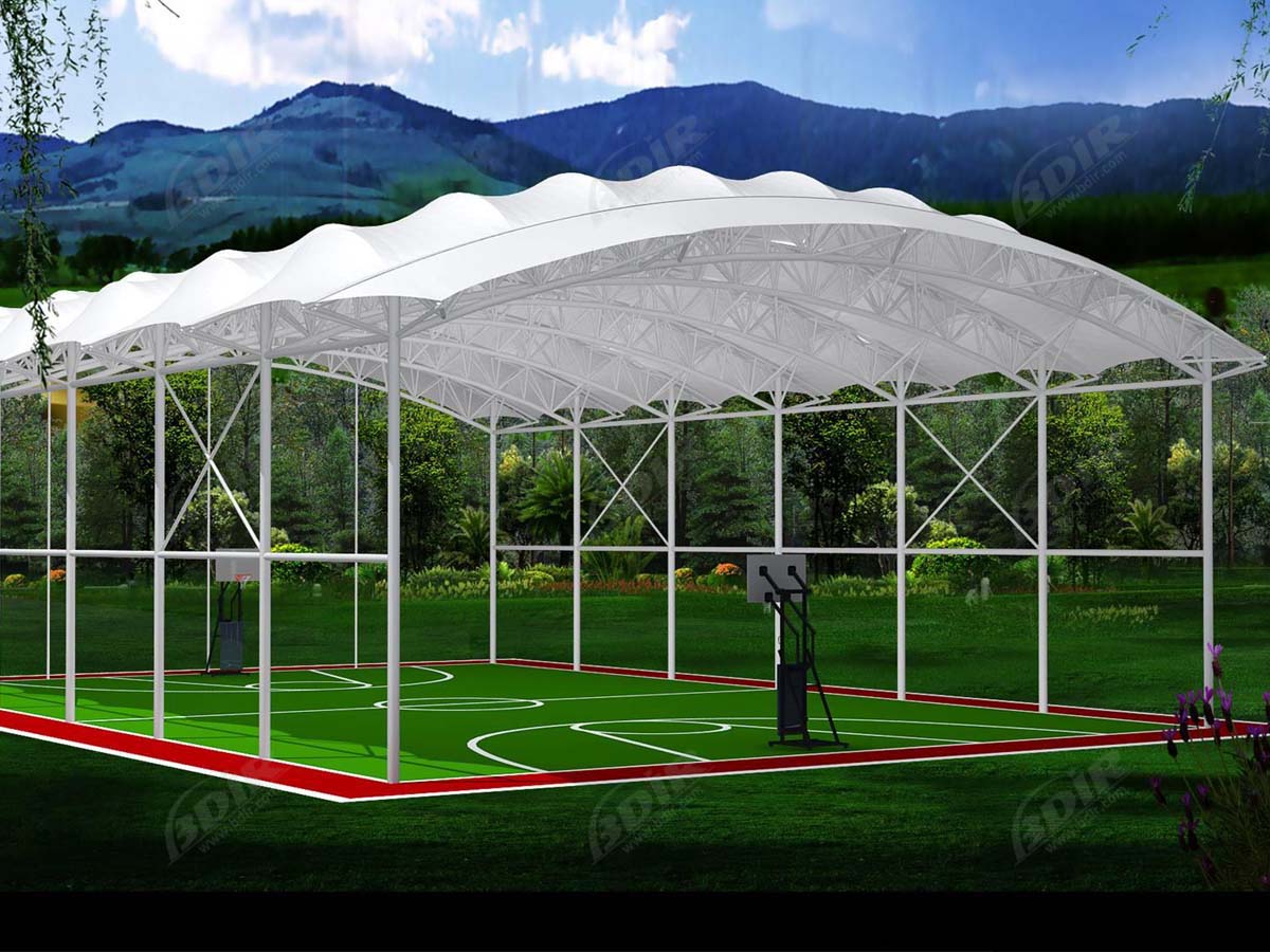 6 Penerapan Atap Membrane, Fungsi dan Manfaat pada Lapangan Basket dan Mengapa menggunakan Atap Membrane